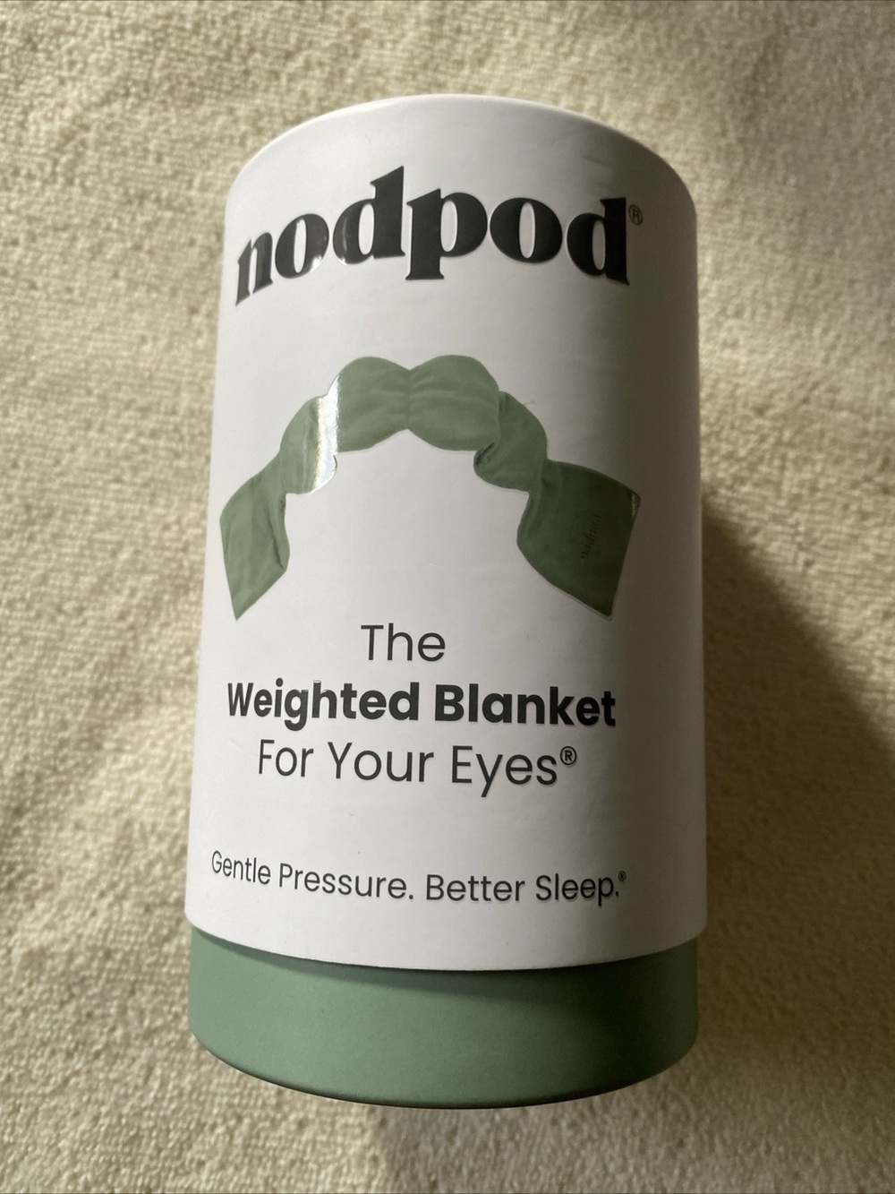 Nodpod Sage Green Weighted Eye Blanket